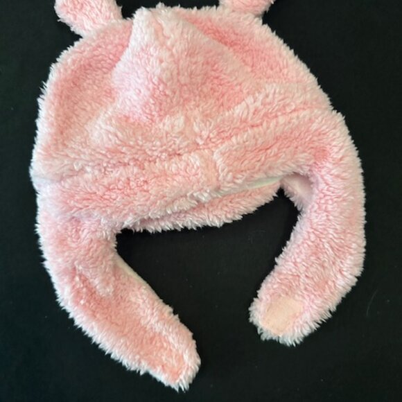 Plush Pink Bunny Hat - Picture 2 of 5